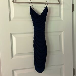 Oh Polly Navy Mini Dress